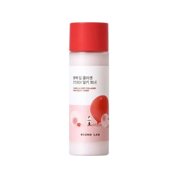 ROUND LAB Camellia Deep Collagen PDRN Milky Toner Інтенсивний зволожувальний молочний тонер із колагеном та PDRN