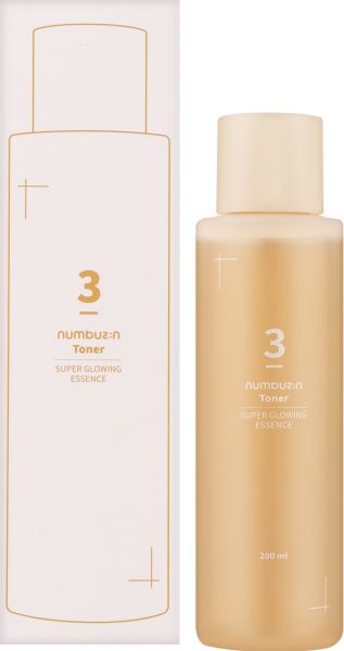 Numbuzin No.3 Super Glowing Essence Toner Тонер-эссенция для сияния кожи лица