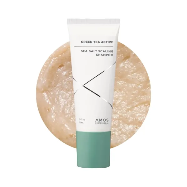 AMOS Professional Green Tea Active Sea Salt Scaling Shampoo, 150 ml  Шампунь-скраб для шкіри голови