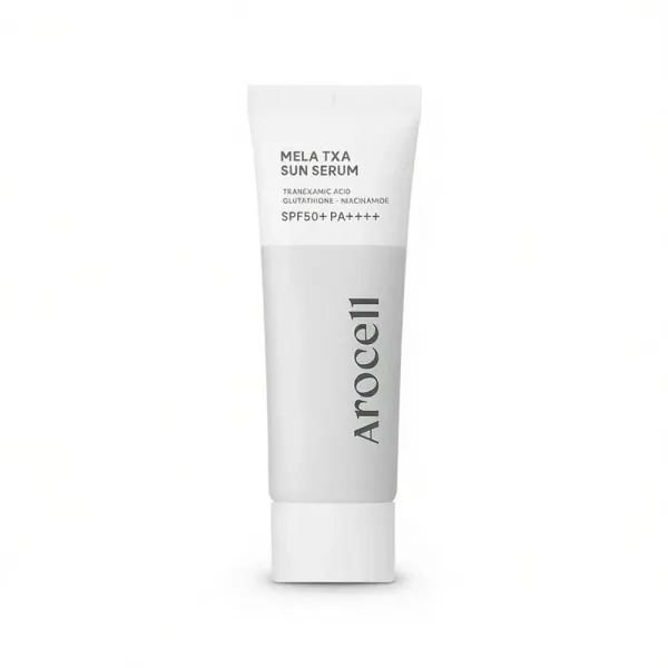 Arocell Mela TXA Sun Serum SPF50+ PA++++ Сонцезахисна сироватка з транексамовою кислотою, ніацинамідом та пептидами