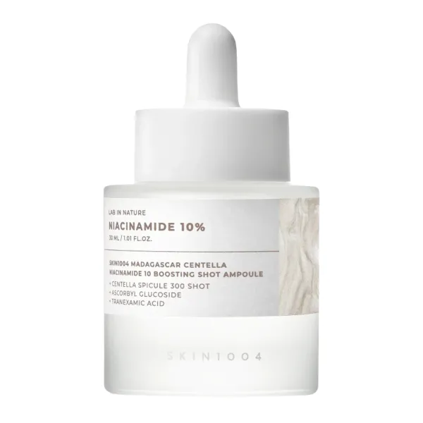 SKIN1004 Madagascar Centella Niacinamide 10 Boosting Shot Ampoule Висококонцентрована сироватка-бустер з ніацинамідом 10%