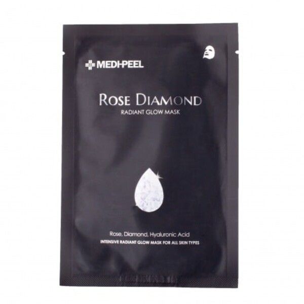 MediPeel Rose Diamond Radiant Glow Mask Sheet Тканинна маска з алмазною пудрою для сяйва шкіри