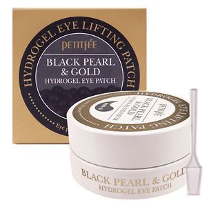 PETITFEE Black Pearl & Gold Hydrogel Eye Patch Гідрогелеві патчі для очей із золотом та чорними перлами