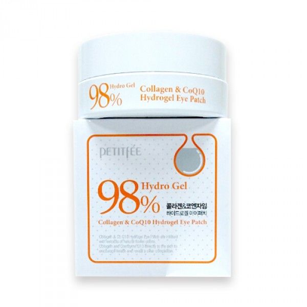 PETITFEE Collagen & Co Q10 Hydrogel Eye Patch Гідрогелеві патчі для очей з колагеном та коензимом Q10