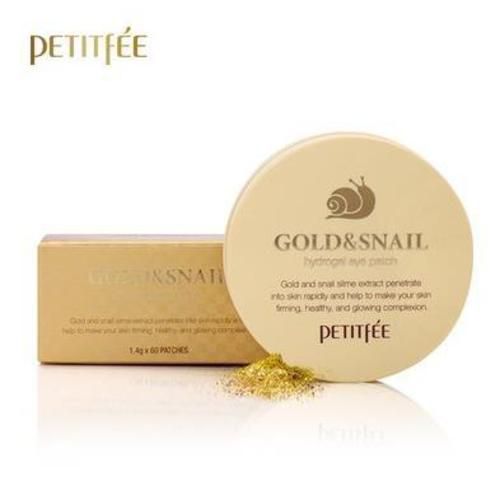 Petitfee Gold & Snail Hydrogel Eye Patch Гідрогелеві патчі для очей із золотом та равликом