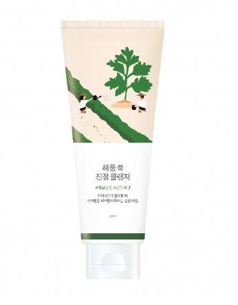 ROUND LAB Mugwort Calming Cleanser Очищаюча пінка для обличчя з полином