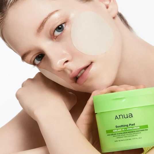 Anua Azelaic 10 Hyaluron Redness Soothing Pad Заспокійливі пади з азелаїновою та гіалуроновою кислотами