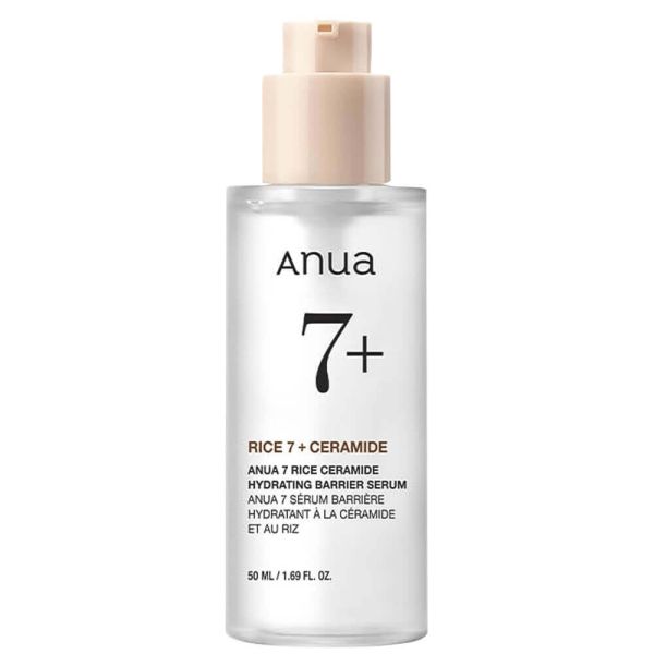 Anua Rice 7 Ceramide Hydrating Barrier Serum Сироватка для сяйва шкіри із рисом
