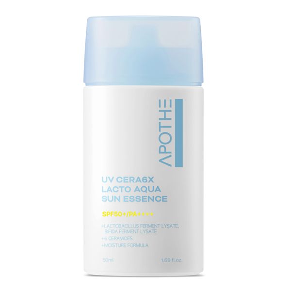 APOTHE UV Cera 6X Lacto Aqua Sun Essence SPF 50+ PA++++  Сонцезахисна есенція з керамідами, пробіотиками та SPF