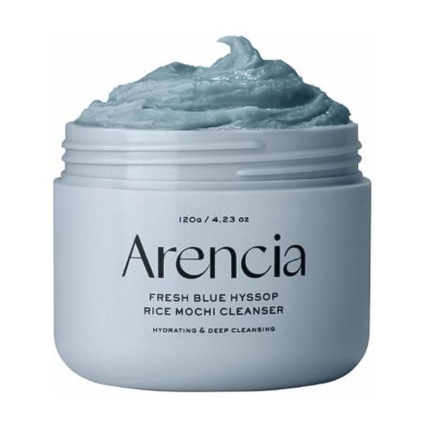 Arencia Fresh Blue Hyssop Rice Mochi Cleanser Очищающее средство с глиной и экстрактом иссопа