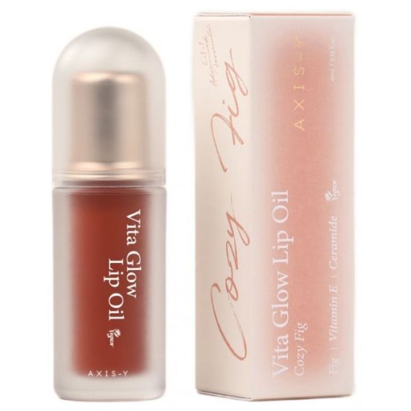 AXIS-Y Vita Glow Lip Oil Cozy Fig Веганское масло для ухода за губами с ароматом инжира