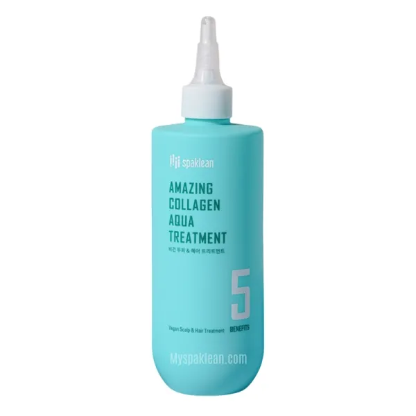 Spaklean Amazing Collagen Aqua Treatment Маска-філер швидка реконструкція для сухого та пошкодженого волосся з колагеном та кератином