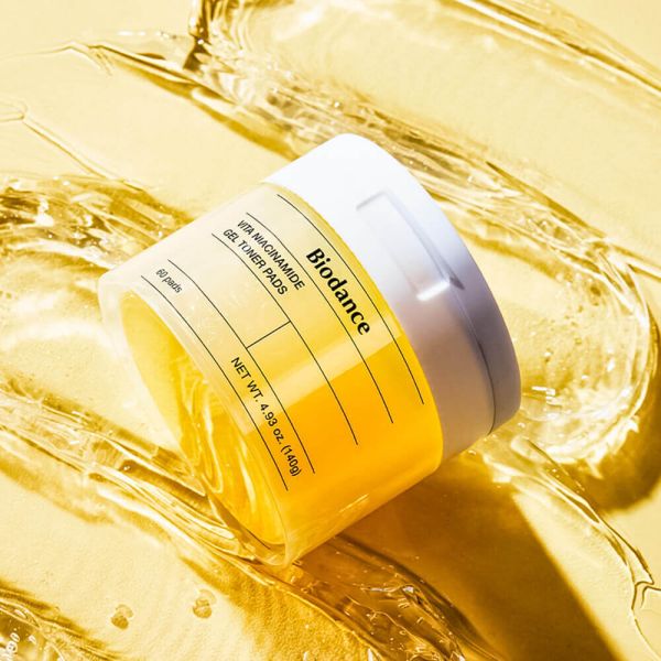 Biodance Vita Niacinamide Gel Toner Pad Осветляющие педы с ниацинамидом для сияния кожи