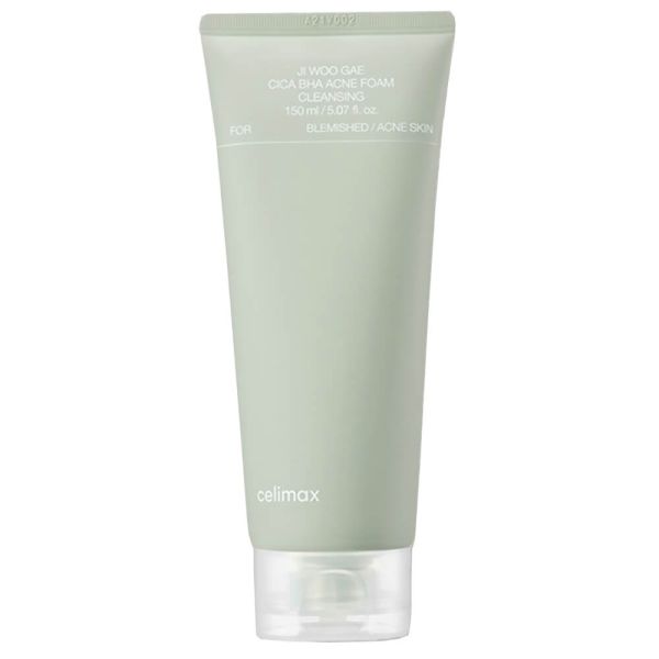 Celimax Ji Woo Gae Cica BHA Acne Foam Cleansing Очищаюча пінка з BHA-кислотою і центелою