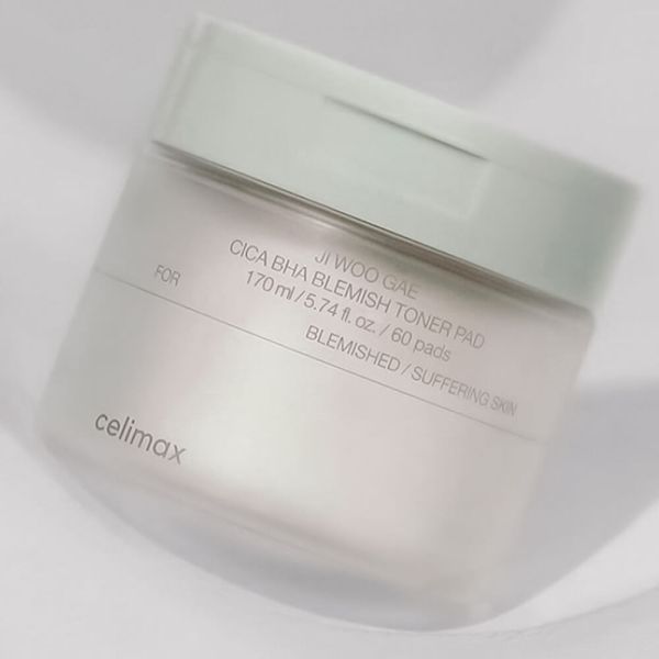 Celimax Ji Woo Gae Cica BHA Blemish Toner Pad Пілінг-педи від запалень для проблемної шкіри