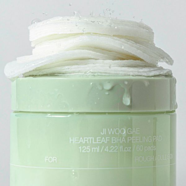 Celimax Ji Woo Gae Heartleaf BHA Peeling Pad Тонізуючі пілінг-педи з BHA-кислотою
