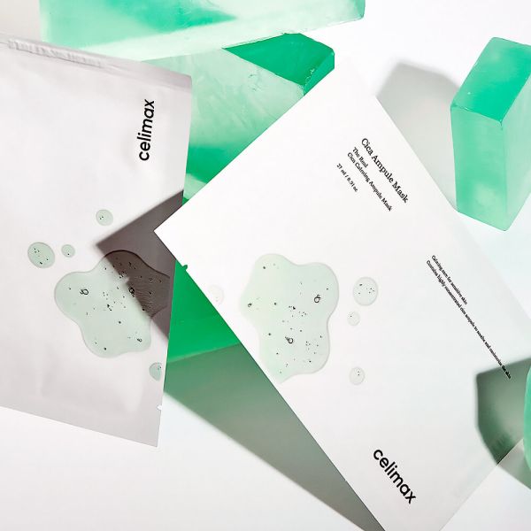 Celimax The Real Cica Calming Ampoule Mask Заспокійлива маска на основі центели