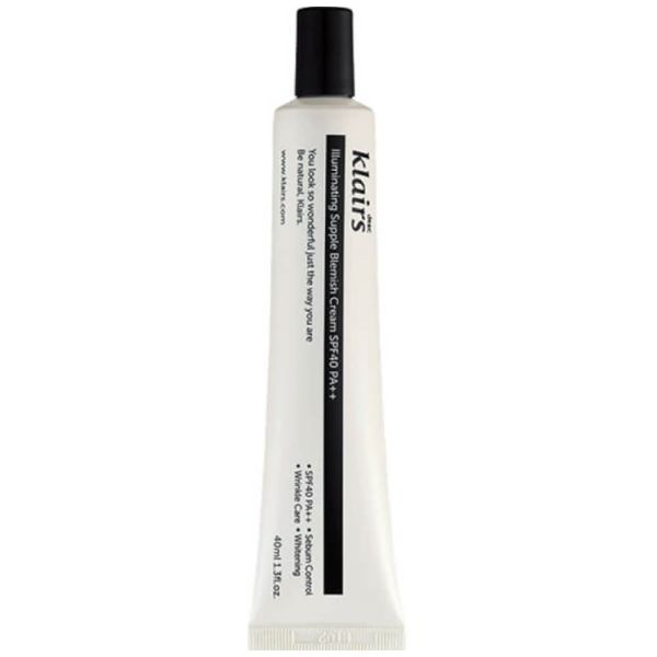 Dear, Klairs illuminating Supple Blemish Cream SPF40 PA++ ВВ-крем із природним фінішом