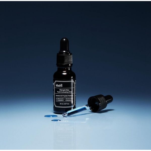 Dear, Klairs Midnight Blue Youth Activating Drop Нічна антивікова сироватка