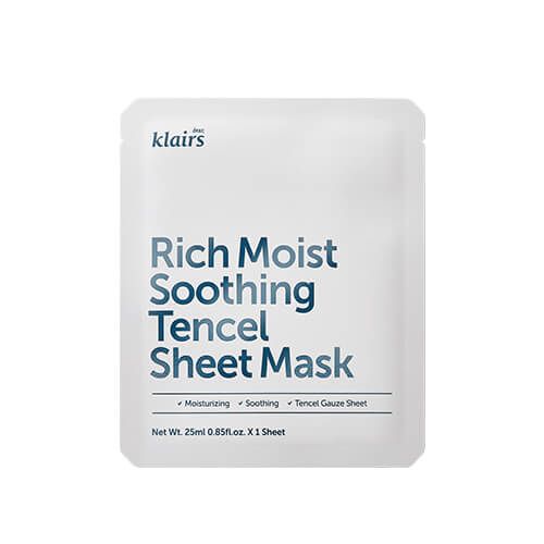Dear, Klairs Rich Moist Soothing Tencel Sheet Mask Маска для глибокого зволоження шкіри