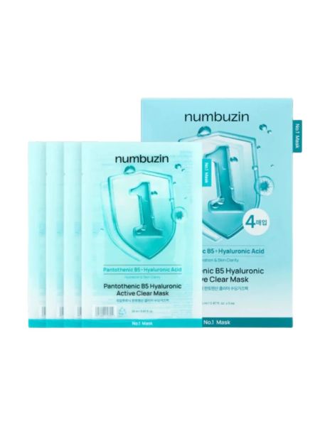 Numbuzin No.1 Pantothenic B5 Hyaluronic Active Clear Mask