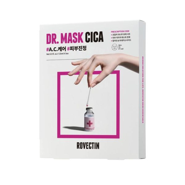 Rovectin Dr. Mask Cica Маска тканинна заспокійлива відновлююча з центелою