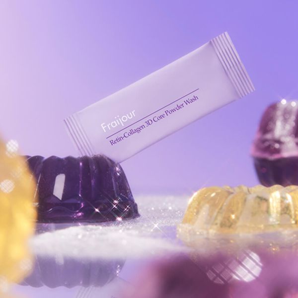 Fraijour Retin-Collagen 3D Core Powder Wash М'яка ензимна пудра з колагеном та ретинолом