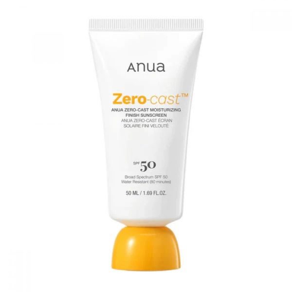 ANUA Zero-cast Moisturizing Finish Sunscreen SPF50+ PA++++ Зволожувальний сонцезахисний крем