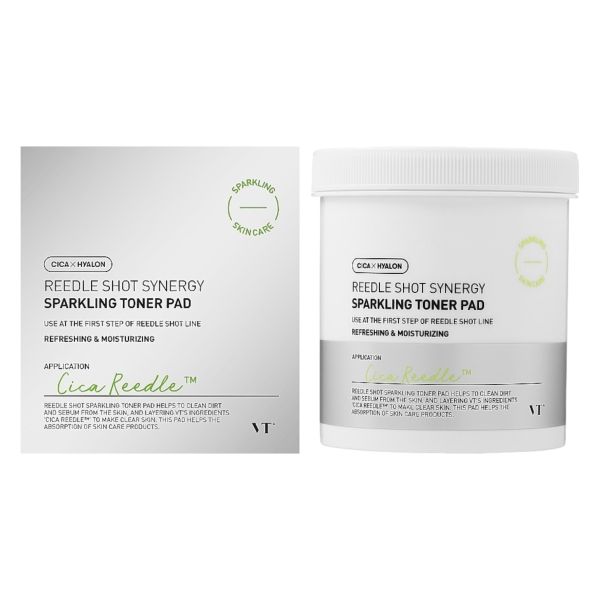 VT Cosmetics Reedle Shot Synergy Sparkling Toner Pad Розгладжувальні педи для обличчя