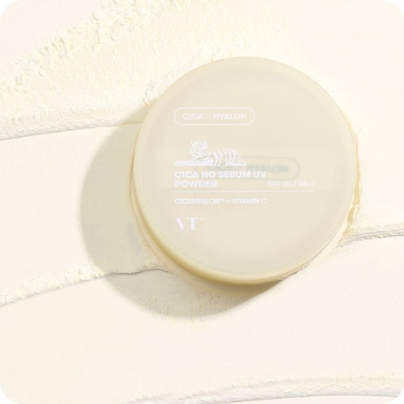 VT Cosmetics Cica No Sebum UV Powder SPF20 PA++ Сонцезахисна матуюча пудра з центелою