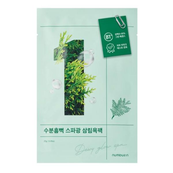 Numbuzin No.1 Dewy Glow Spa Sheet Mask Зволожувальна маска з ефектом SPA-сяйва