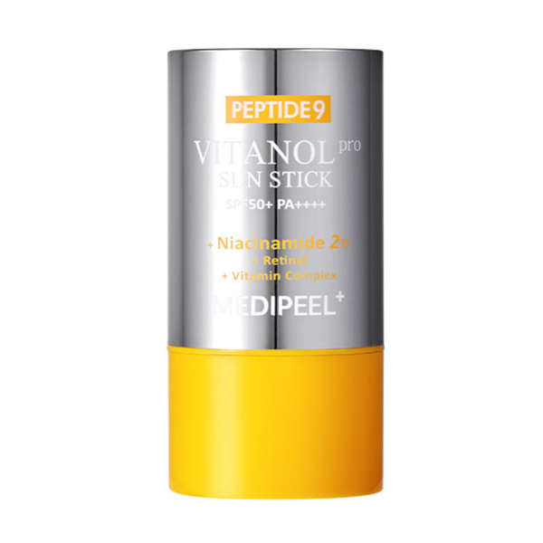Medi Peel Peptide 9 Bio Sun Stick Pro SPF50+ PA++++  Антивіковий сонцезахисний стік для обличчя з ніацинамідом