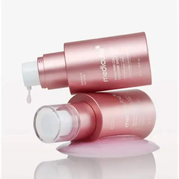 Medicube PDRN Pink Collagen Exosome Shot 7500 Регенерирующая сыворотка с полинуклеотидами, экзосомами и спикулами