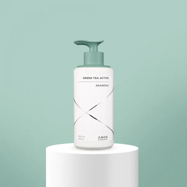 AMOS Professional Green Tea Active Shampoo, 500 ml  Шампунь проти випадіння волосся