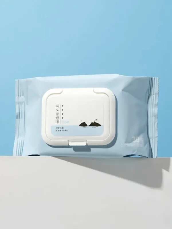 ROUND LAB 1025 Dokdo Cleansing Tissue 30 sheets Очищувальні серветки з морською водою