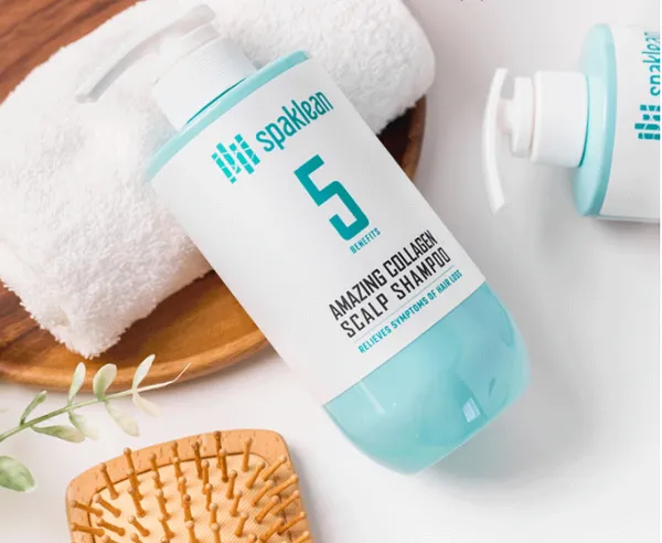 Spaklean Amazing Collagen Rebalancing Shampoo Шампунь з біотином і колагеном, для тонкого та сухого волосся