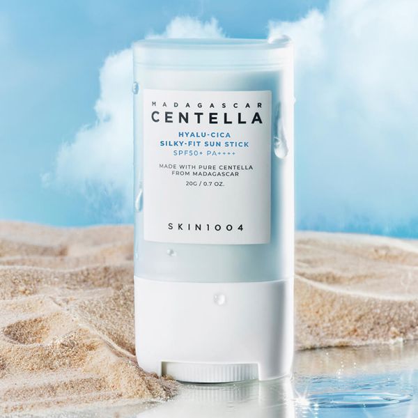 SKIN1004 Hyalu-Cica Silky-Fit Sun Stick SPF50+ PA++++ Солнцезащитный стик с шелковым финишем