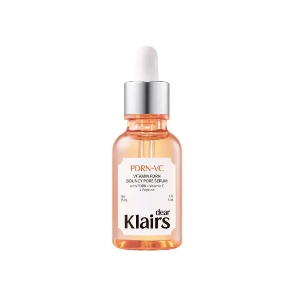 Dear, Klairs Vitamin PDRN Bouncy Pore Serum Омолоджувальна сироватка для звуження пор з PDRN та вітамінами