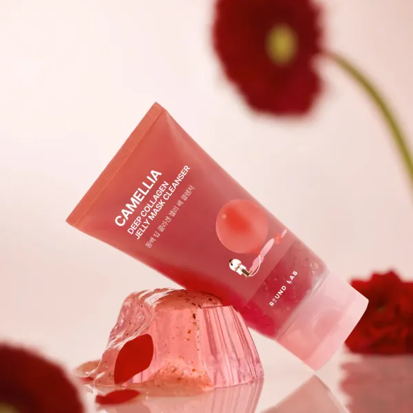ROUND LAB Camellia Deep Collagen Jelly Mask Cleanser Гель-маска для очищення шкіри з камелією