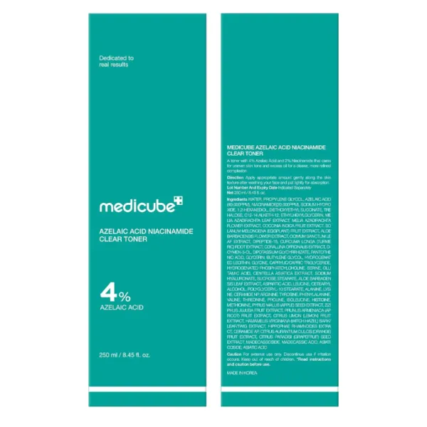 Medicube Azelaic Acid Niacinamide Clear Toner Тонер с азелаиновой кислотой и ниацинамидом