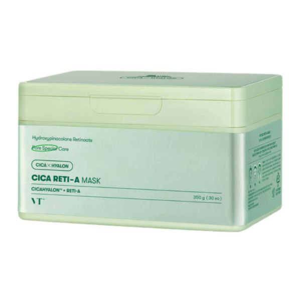 VT Cosmetics Cica Reti-A Mask Набір масок для звуження пір із ретинолом