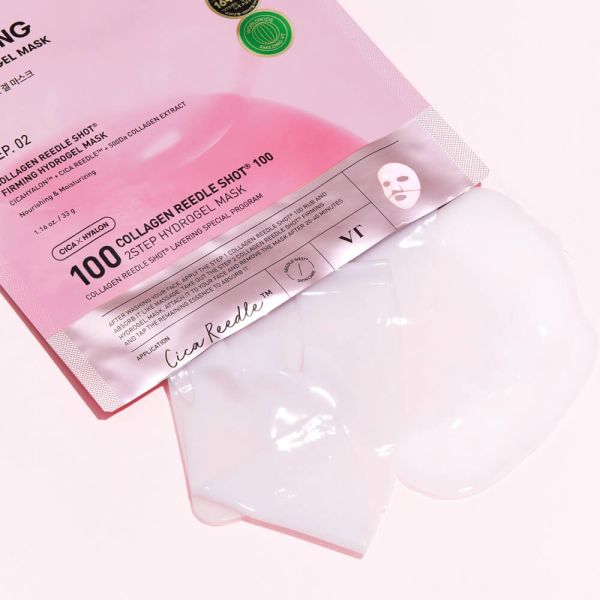 VT Cosmetics Collagen Reedle Shot 100 2Step Hydrogel Mask Двофазна гідрогелева маска з колагеном