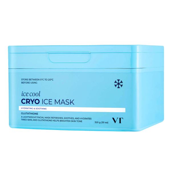 VT Cosmetics Cryo Ice Mask Набір тканинних масок, що охолоджують, з глутатіоном