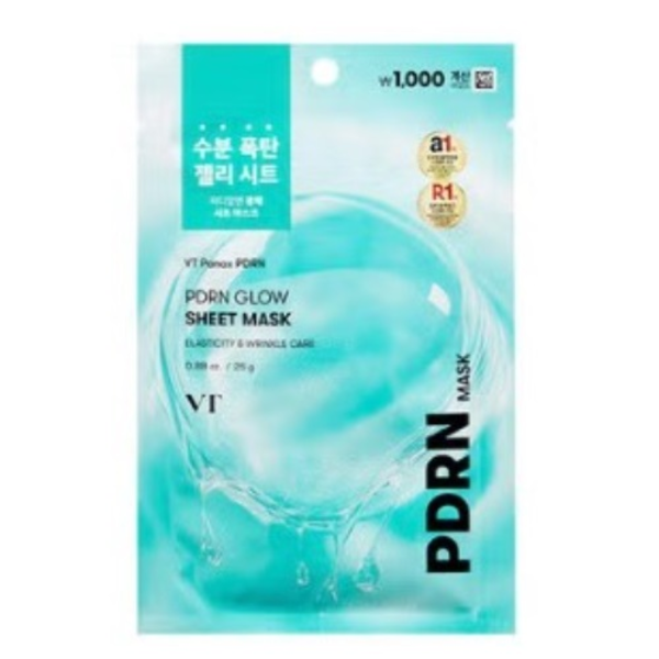 VT COSMETICS PDRN GLOW MASK Маска з PDRN для інтенсивного відновлення, зволоження та сяйва шкіри