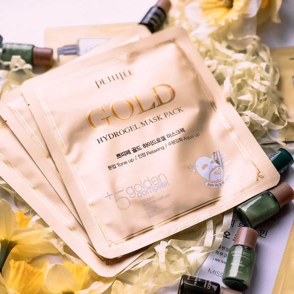 Petitfee Gold Hydrogel Mask Pack +5 golden complex Petitfee Gold Hydrogel Mask Pack +5 golden complex