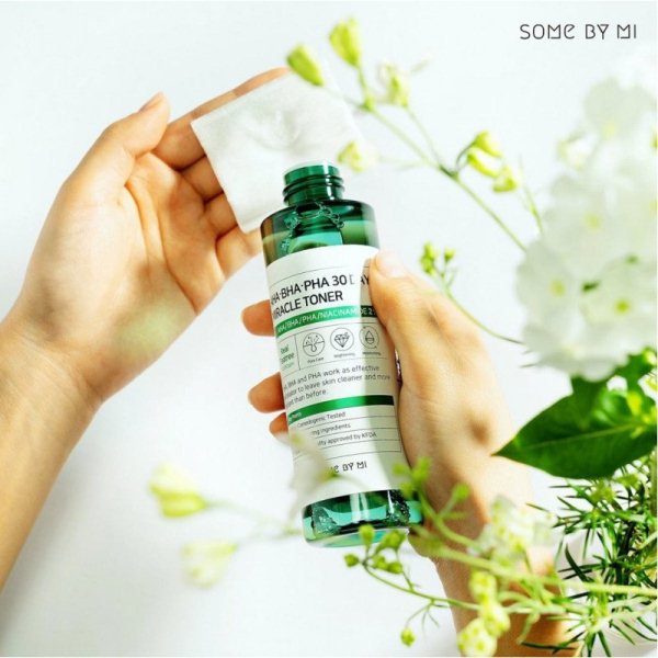 SOME BY MI AHA.BHA.PHA 30 Days Miracle Toner Кислотный очищающий тонер для проблемной кожи SOME BY MI AHA.BHA.PHA 30 Days Miracle Toner Кислотный очищающий тонер для проблемной кожи